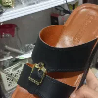 دمپایی مردانه چرمی