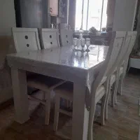 فروش میز ناهارخوری شش نفره سالم و تمیز|میز و صندلی غذاخوری|بندر انزلی, تهران|دیوار
