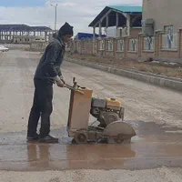 کاتر برش بتن آسفالت غلطک موتوری