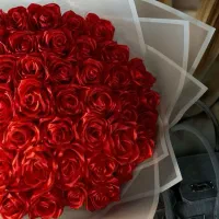 گل ربانی ۵۵شاخه|گل مصنوعی|گرگان, |دیوار