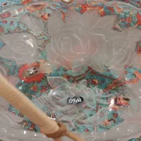 ظرف کریستال ژاپنی نو با جعبه - طرح گل رز زیبا|ظروف سرو و پذیرایی|تهران, استخر|دیوار