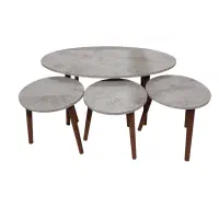 جلومبلی جلو مبلی میز عسلی مستطیل وکیوم پایه مخروطی|مبلمان خانگی و میز عسلی|مشهد, همت آباد|دیوار