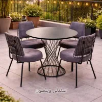 میز و صندلی پلاستیکی تاشو فایبر نشکن ارزان کافه