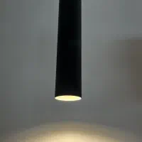 چراغ آویز استوانه ای سقفی مشکی