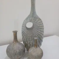 ست سه تیکه گلدان دکوراتیو|صنایع دستی و سایر لوازم تزئینی|اردبیل, |دیوار