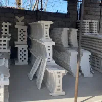 نرده جدول باغچه چمن محوطه سازی موزاییک واش بتن|مصالح و تجهیزات ساختمان|گوراب زرمیخ, |دیوار