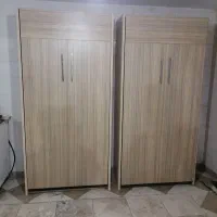 دوعدد تخت تاشو برند کمجا چوب با تشک