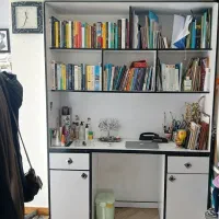 میز تحریر شیک همراه کتابخانه