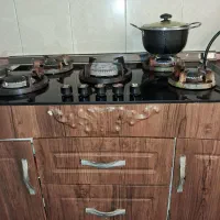 گاز رومیزی اخوان به همراه کابینت|اجاق گاز و لوازم برقی پخت‌وپز|ری, فیروزآبادی|دیوار