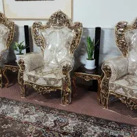 مبل سلطنتی ۷ نفره|مبلمان خانگی و میز عسلی|قم, امامزاده ابراهیم|دیوار