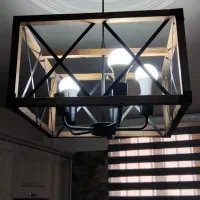 لوستر سقفی چوبی