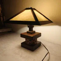 چراغ خواب چوبی|چراغ خواب و آباژور|اهواز, کوی ترابری|دیوار