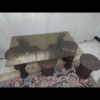 مبل راحتی ۷ نفره و میز و ۴ عسلی کاملا تمیزه|مبلمان خانگی و میز عسلی|آبدانان, |دیوار