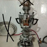سماور ۶لیتری دو لوکس عتیقه تمام برنج خیلی قدیمی|کلکسیون اشیاء عتیقه|کرج, ساسانی (قلمستان)|دیوار