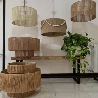 سفارش انواع لوستر رافیا|لوستر و چراغ آویز|فولادشهر, B7|دیوار