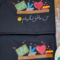 مقنعه نقاشی شده / نقاشی روی مقنعه|لباس|درگز, |دیوار