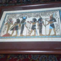 تابلونقاشی پاپیروس مصری امپراطو وملکه