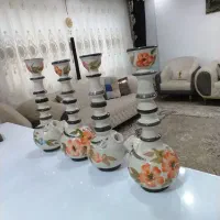 قلیان سفالی گل کاری شده دست ساز بدون رطوبت|صنایع دستی و سایر لوازم تزئینی|بانه, |دیوار