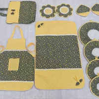 دوخت انواع سرویس آشپزخانه|سفره، حوله، دستمال آشپزخانه|میبد, |دیوار