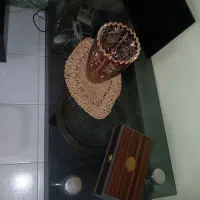 میز شیشه ای  جلو مبلی