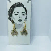 گوشواره استیل رنگ ثابت ضد حساسیت