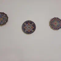 بشقاب های تزئینی،سفالی مینا کاری|صنایع دستی و سایر لوازم تزئینی|فردیس, فردیس|دیوار