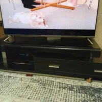 میز تلوزیون مشکی مات