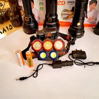 چراغ قوه هدلایت 5 لامپ small sun چراغ پیشانی