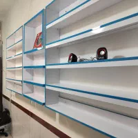 پیشخوان میزکار و ویترین و قفسه دیواری MDF تمیز نو|فروشگاه و مغازه|مینودشت, |دیوار