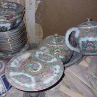 ظروف مرغی عتیقه انتیک|کلکسیون اشیاء عتیقه|یزد, |دیوار