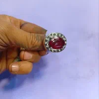 انگشتر نقره یاقوت