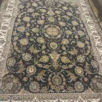 فرش ۹ متری سرمه ای