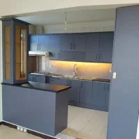 چهره کابینت بدون تعویض با استفاده از برچسب