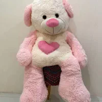عروسک خرس صورتی