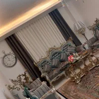 مبل استیل ۹ نفره ، چوب راش   ناهار خوری ۸ نفره