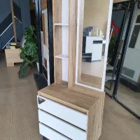 دراور مدرن بهمراه شلف و آینه قدی mdf