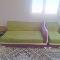 فروش یک دست مبل ۷ نفره راحتی ساخت تهران|مبلمان خانگی و میز عسلی|تربت جام, نظامی|دیوار