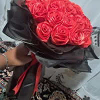 دسته گل روبانی