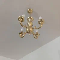 لوستر برنزی یک جفت چهار شاخه