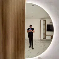 آینه نیم دایره بک لایت|آینه|همدان, |دیوار