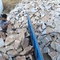 سنگ لاشه سفید و کرم|مصالح و تجهیزات ساختمان|کرمانشاه, |دیوار