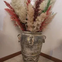 یک عدد کوزه خمره سفالی پتینه کاری شده کلکسیونی