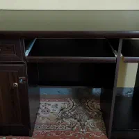 میز کامپیوتر MDF بسیار تمیز کشودار و جای کیس سالم