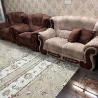 مبل ۷نفره راحتی سالم و تمیز به همراه کوسن|مبلمان خانگی و میز عسلی|مشهد, وکیل‌آباد|دیوار
