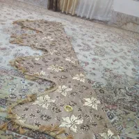 پرده حریر و بالا پنجره ای