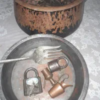 دیگ و تابه مسی و غیره همگی باهم