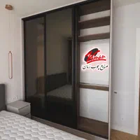 کمد دیواری  در ریلی  دکوفیکس /شیشه ای ملون کد 112|جاکفشی، کمد، دراور|تهران, تهران‌ویلا|دیوار