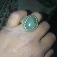 انگشترنقره قدیمی بانگین کمیاب و سنگ پادشاه