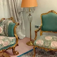 اباژور ایستاده کنارسالنی