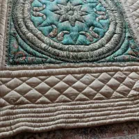 لحاف کرسی دست دوز اتک دار 3.5 در 3.5 کامل با لوازم|رختخواب، بالش، پتو|تهران, شهرک ولیعصر جنوبی|دیوار